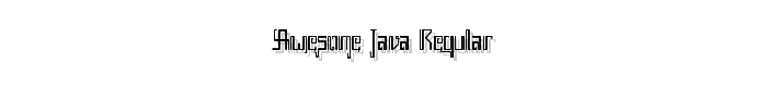 Awesome Java Regular font